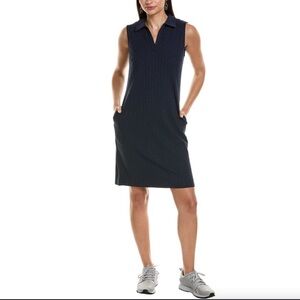 NWT ✨ J. McLaughlin Sleeveless Ayla Dress Navy Raffia Jacquard XS